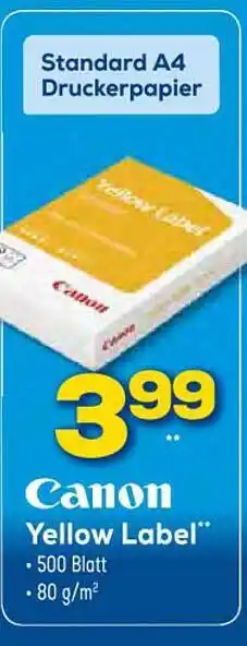 Euronics XXL Canon Yellow Label Angebot