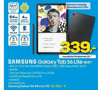 Euronics XXL Samsung Galaxy Tab S6 Lite WiFi Angebot