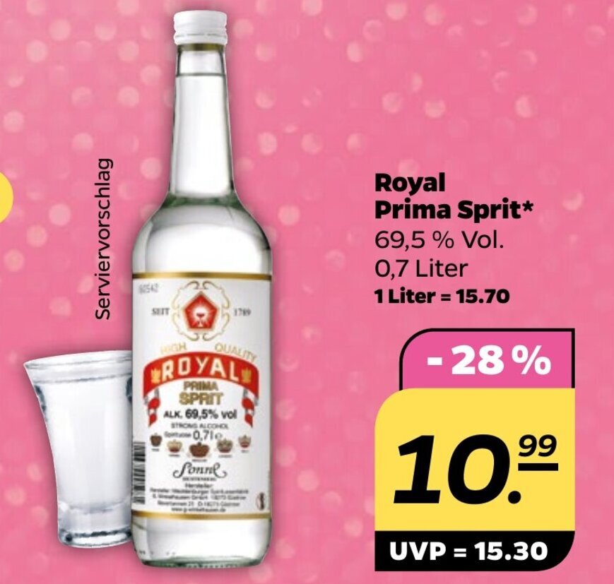 Royal Prima Sprit* 0,7 Liter Angebot bei NETTO