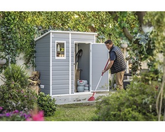 Hornbach Gartenhaus, gerätehaus keter manor pent 6x4 inkl. fußboden 175 x 103 cm grau Angebot