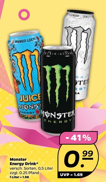 NETTO Monster Energy Drink* versch. Sorten, 0,5 Liter Angebot