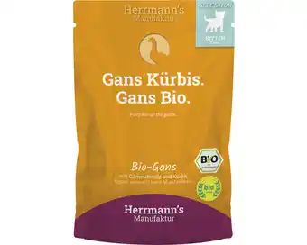 Hornbach Katzenfutter nass herrmann´s kitten bio gans mit gänseschmalz und kürbis 100 g Angebot