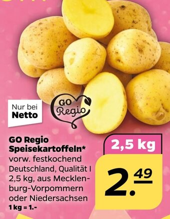 NETTO GO Regio Speisekartoffeln* 2,5 kg Angebot