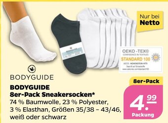 NETTO BODYGUIDE 8er-Pack Sneakersocken* 35/38 - 43/46 Angebot