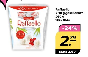 NETTO Raffaello + 30 g geschenkt* 260 g Angebot