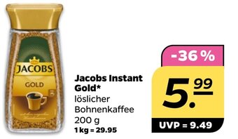 NETTO Jacobs Instant Gold* 200 g Angebot