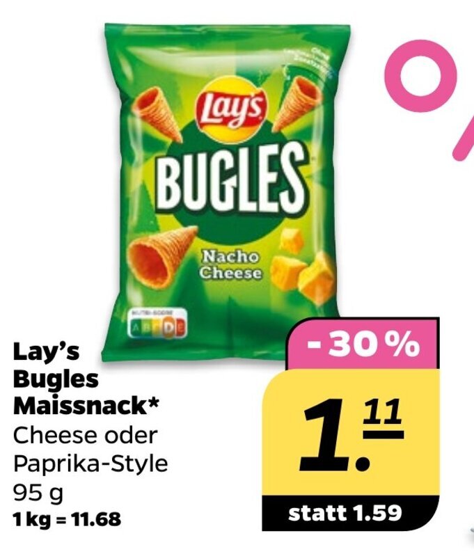 Lay's Bugles Maissnack* 95 g Angebot bei NETTO