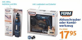 Action FERM Akkuschrauber oder Kombi-werkzeug Angebot