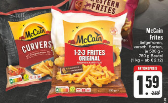 E-Center McCain Frites 500 g- 750 g Beutel Angebot