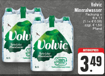 E-Center Volvic Mineralwasser 6 x 1 l Angebot