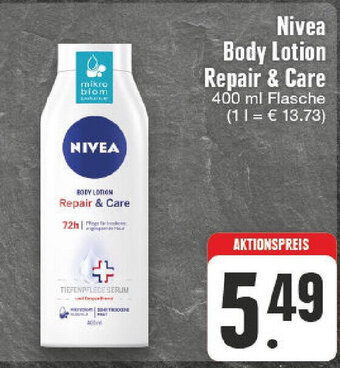 E-Center Nivea Body Lotion Repair & Care 400 ml Flasche Angebot