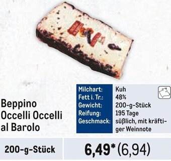 METRO Beppino Occelli Occelli al Barolo 200-g-Stück Angebot