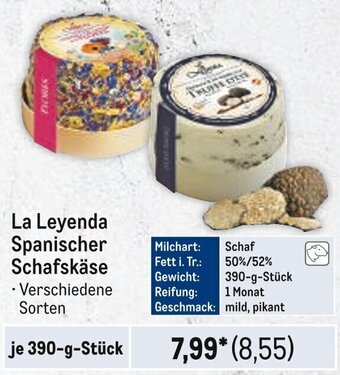 METRO La Leyenda Spanischer Schafskäse je 390-g-Stück Angebot