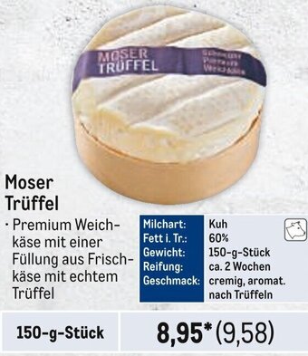 METRO Moser Trüffel 150-g-Stück Angebot