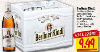 nah & gut Berliner Kindl 20x0,5 L Flasche Angebot