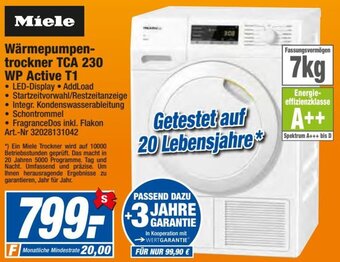 expert Techno Land Miele Wärmepumpentrockner TCA 230 WP Active T1 Angebot