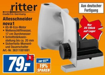 expert Techno Land ritter Allesschneider nova1 Angebot