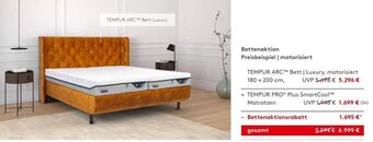 Möbel Rieger TEMPUR ARC™ Bett | Luxury, motorisiert Angebot