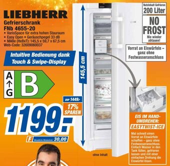 expert Octomedia LIEBHERR Gefrierschrank FNb 4655-20 Angebot