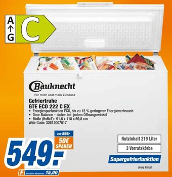 expert Octomedia Bauknecht Gefriertruhe GTE ECO 222 C EX Angebot