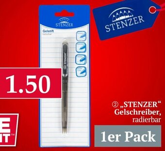 Woolworth ,,STENZER" Gelschreiber, radierbar 1er Pack Angebot