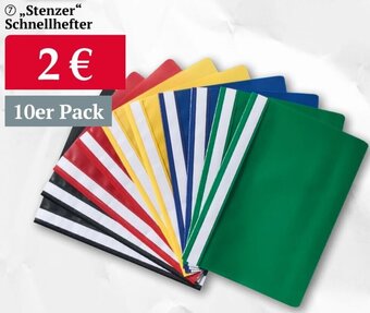 Woolworth „Stenzer" Schnellhefter 10er Pack Angebot