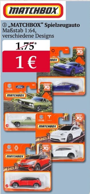 Woolworth ,,MATCHBOX" Spielzeugauto Angebot