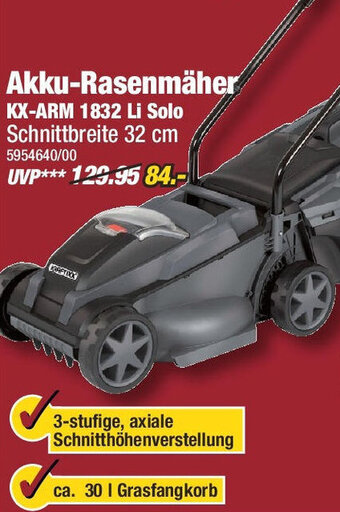 Poco KRAFTIXX Akku-Rasenmäher KX-ARM 1832 Li Solo Angebot