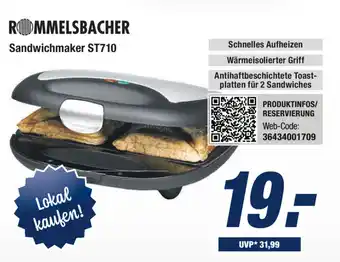 Expert Bening Rommelsbacher Sandwichmaker | ST710 Angebot