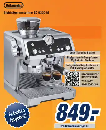 Expert Bening DeLonghi Siebtragermaschine | EC 9355.M Angebot