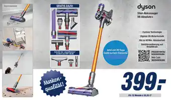 Expert Bening Dyson Stiel-Akkusauger Absolute+ | V8 Angebot