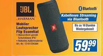 Expert Technomarkt JBL Mobiler Lautsprecher Flip Essential Angebot