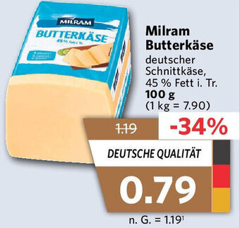 Combi Milram Butterkäse 100 g Angebot