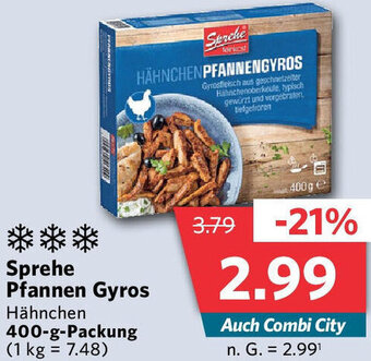 Combi Sprehe Pfannen Gyros Hähnchen 400-g-Packung Angebot