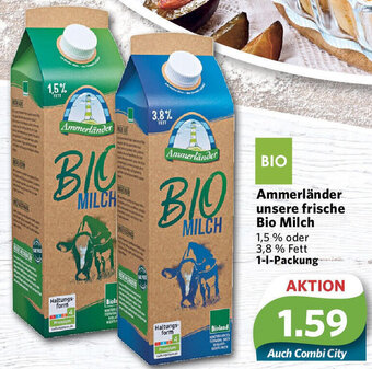 Combi Ammerländer unsere frische Bio Milch 1-L-Packung Angebot