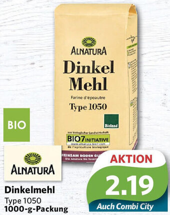 Combi ALNATURA Dinkelmehl Type 1050 1000-g-Packung Angebot