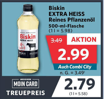 Combi Biskin EXTRA HEISS Reines Pflanzenöl 500-ml-Flasche Angebot