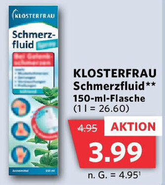 Combi KLOSTERFRAU Schmerzfluid 150-ml-Flasche Angebot