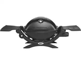 Hornbach Weber gasgrill q 1200 black, 1 edelstahlbrenner 2,49 kw grillbereich 43 x 32 cm grillrost aus gusseisen, deckel und gehäuse a Angebot