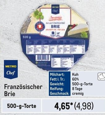 METRO METRO Chef Französischer Brie 500-g-Torte Angebot