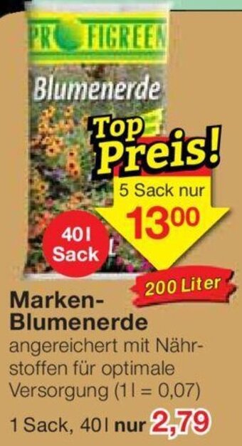 Jawoll Marken-Blumenerde 40 L Sack Angebot