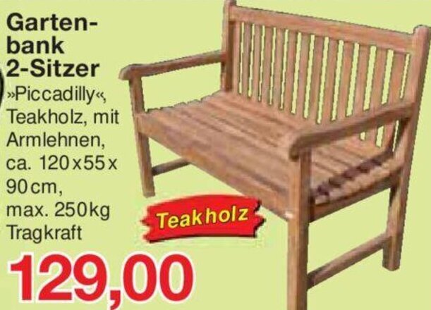 Gartenbank 2 Sitzer Angebot bei Jawoll
