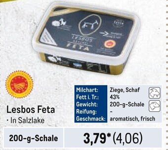 METRO Lesbos Feta 200-g-Schale Angebot