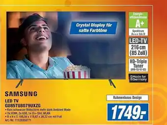 Expert Technomarkt Samsung LED TV GU85TU8079UXZG Angebot