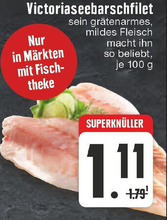 Edeka Victoriaseebarschfilet 100 g Angebot