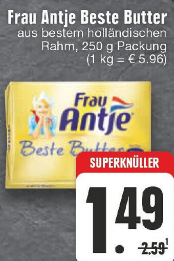 Edeka Frau Antje Beste Butter 250 g Packung Angebot