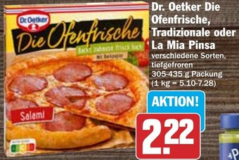 Hit Dr. Oetker Die Ofenfrische, Tradizionale oder La Mia Pinsa 305-435 g Packung Angebot