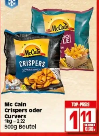 Edeka Mc Cain Crispers oder Curvers 500g Beutel Angebot