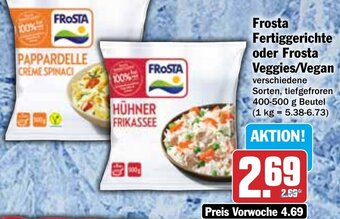 Hit Frosta Fertiggerichte oder Frosta Veggies/Vegan 400-500 g Beutel Angebot