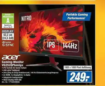 Expert Technomarkt Acer Gaming Monitor VG252QPbmiipx Angebot